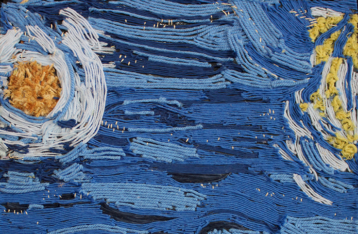Notte stellata, la mostra tessile che si ispira a Van Gogh